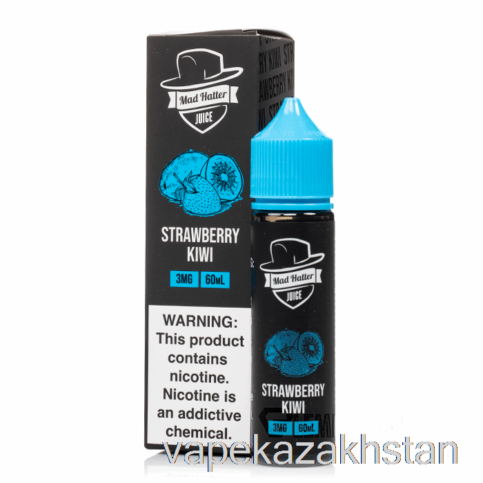 Vape Kazakhstan Strawberry Kiwi - Mad Hatter - 60mL 0mg